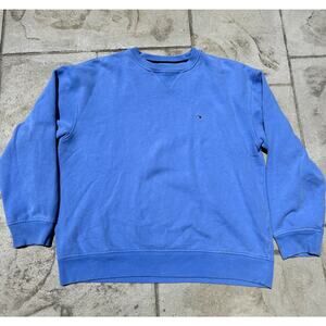 Tommy Hilfiger Heavy Cotton Blue Vintage Crewneck - Great Condition